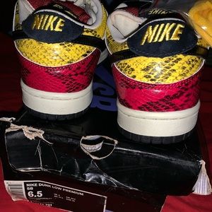 Nike Shoes - Rare 2008 Nike SB dunk Snake Coral Nike Shoes - Rare 2008 Nike SB dunk Snake Coral